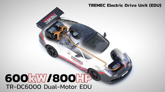 FIA-compliant battery system for high-performance electric racing, installed in Tremec test vehicle
